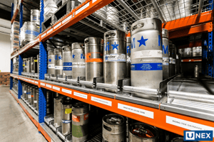 UNEX Keg-Flow Storage for beer kegs