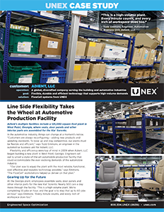 UNEX Adient Case Study - Flow Racks