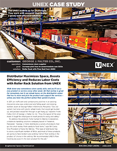 UNEX George J Falter Case Study - Flow Racks