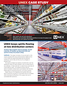 UNEX Southern Glazer's Case Study - Carton Flow