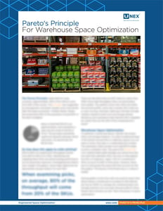 Unex Pareto's Principle for Warehouse Space Optimization